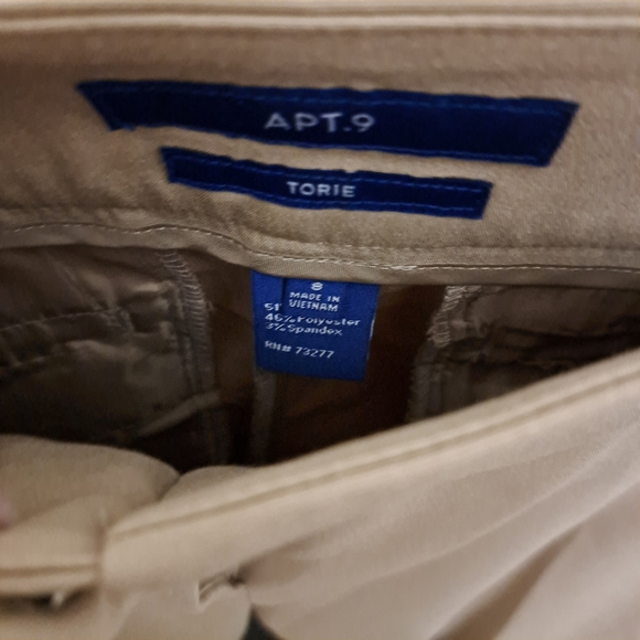 Apt. 9 Beige Golf Capri Size 8 #79 - Picture 3 of 7